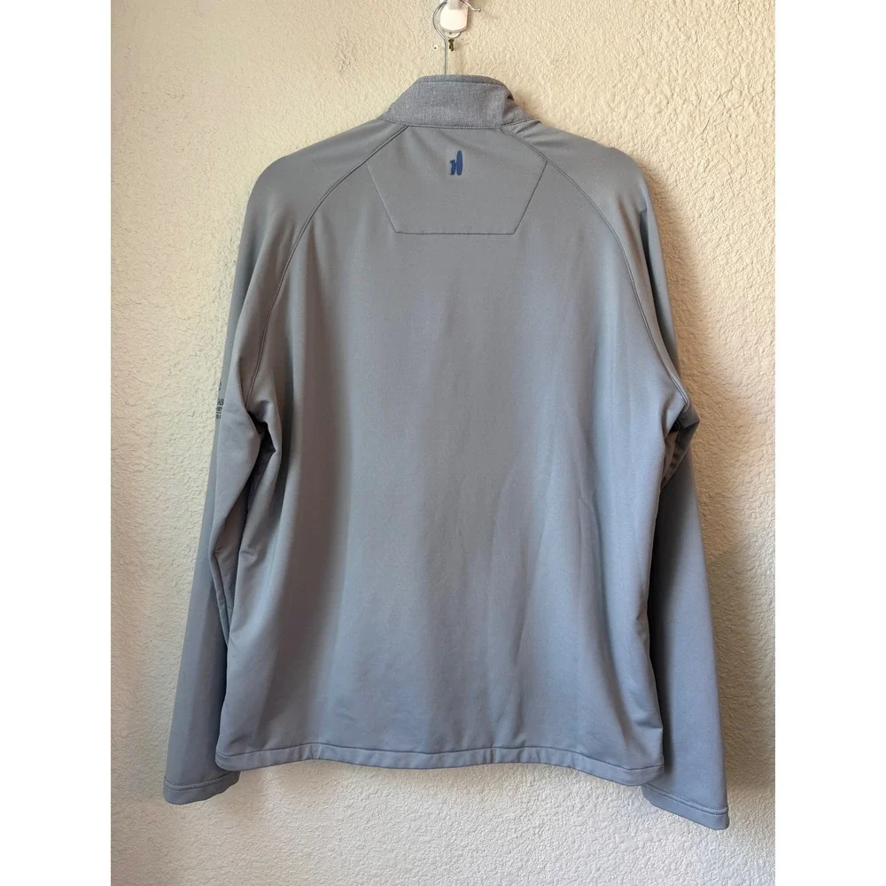 Johnnie-O Mens Stinger Gray Full Zip Golf Jacket Four Seasons Champions Size M